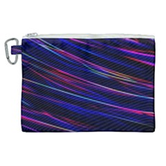 Nightlife Neon Techno Black Lamp Motion Green Street Dark Blurred Move Abstract Velocity Evening Tim Canvas Cosmetic Bag (xl) by Vaneshart