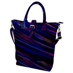 Nightlife Neon Techno Black Lamp Motion Green Street Dark Blurred Move Abstract Velocity Evening Tim Buckle Top Tote Bag by Vaneshart