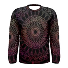 Mandala Fractal Pattern Men s Long Sleeve Tee by Vaneshart