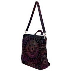 Mandala Fractal Pattern Crossbody Backpack