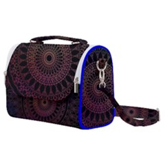 Mandala Fractal Pattern Satchel Shoulder Bag by Vaneshart