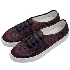 Mandala Fractal Pattern Women s Classic Low Top Sneakers by Vaneshart