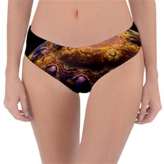 Fractal Cg Computer Graphics Sphere Fractal Art Water Organism Macro Photography Art Space Earth  Reversible Classic Bikini Bottoms by Vaneshart