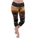 Fractal Cg Computer Graphics Sphere Fractal Art Water Organism Macro Photography Art Space Earth  Lightweight Velour Capri Yoga Leggings View1