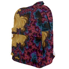 Creative Abstract Structure Texture Flower Pattern Black Material Textile Art Colors Design  Classic Backpack by Vaneshart