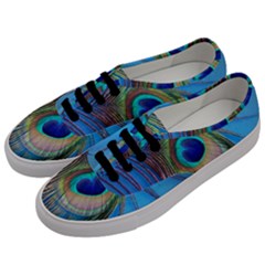 Nature Bird Wing Texture Animal Male Wildlife Decoration Pattern Line Green Color Blue Colorful Men s Classic Low Top Sneakers by Vaneshart