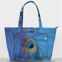 Nature Bird Wing Texture Animal Male Wildlife Decoration Pattern Line Green Color Blue Colorful Back Pocket Shoulder Bag  by Vaneshart