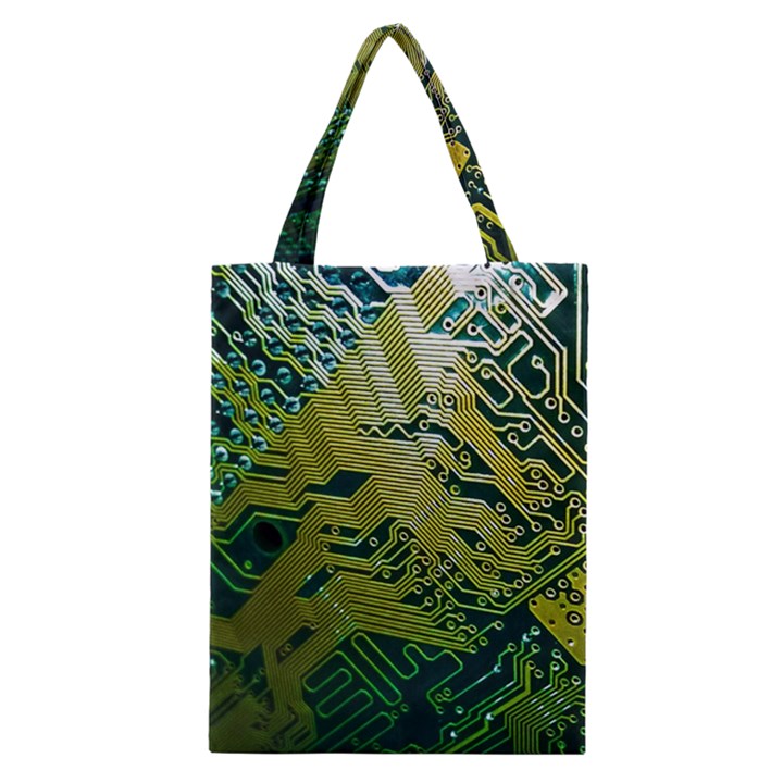 Laptop Computer Technology Leaf Line Green Biology Communication Electronics Illustration Informatio Classic Tote Bag