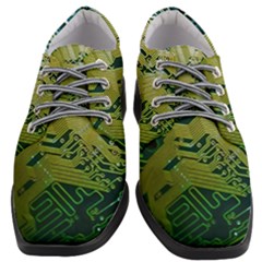 Laptop Computer Technology Leaf Line Green Biology Communication Electronics Illustration Informatio Women Heeled Oxford Shoes by Vaneshart