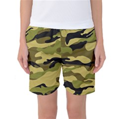 Fabric Army Camo Pattern Women s Basketball Shorts by Vaneshart