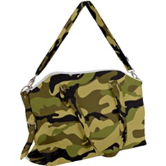 Fabric Army Camo Pattern Canvas Crossbody Bag