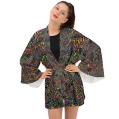 Awesome Abstract Pattern Long Sleeve Kimono