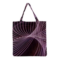 Light Sunlight Spiral Flower Line Color Electricity Circle Lightpaint Symmetry Shape  Macro   Grocery Tote Bag by Vaneshart