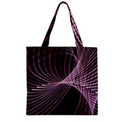 Light Sunlight Spiral Flower Line Color Electricity Circle Lightpaint Symmetry Shape  Macro   Zipper Grocery Tote Bag by Vaneshart