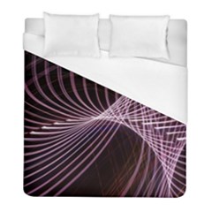 Light Sunlight Spiral Flower Line Color Electricity Circle Lightpaint Symmetry Shape  Macro   Duvet Cover (full/ Double Size) by Vaneshart