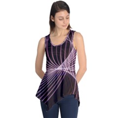 Light Sunlight Spiral Flower Line Color Electricity Circle Lightpaint Symmetry Shape  Macro   Sleeveless Tunic by Vaneshart