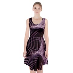 Light Sunlight Spiral Flower Line Color Electricity Circle Lightpaint Symmetry Shape  Macro   Racerback Midi Dress by Vaneshart