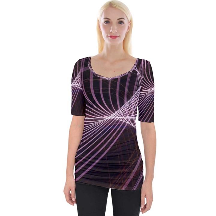 Light Sunlight Spiral Flower Line Color Electricity Circle Lightpaint Symmetry Shape  Macro   Wide Neckline Tee