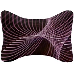 Light Sunlight Spiral Flower Line Color Electricity Circle Lightpaint Symmetry Shape  Macro   Seat Head Rest Cushion by Vaneshart