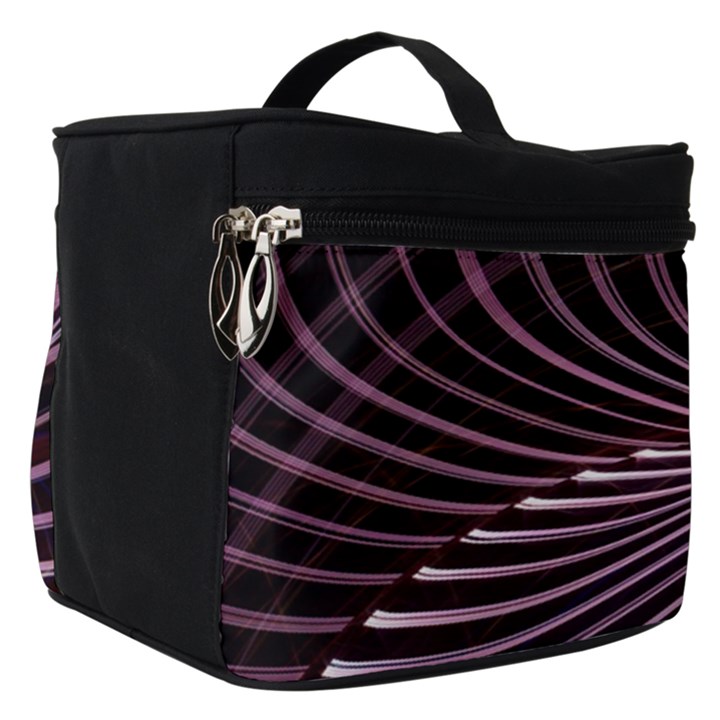 Light Sunlight Spiral Flower Line Color Electricity Circle Lightpaint Symmetry Shape  Macro   Make Up Travel Bag (Small)