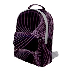 Light Sunlight Spiral Flower Line Color Electricity Circle Lightpaint Symmetry Shape  Macro   Flap Pocket Backpack (large) by Vaneshart