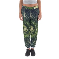 Plant Leaf Flower Green Produce Vegetable Botany Flora Cabbage Macro Photography Flowering Plant Women s Jogger Sweatpants by Vaneshart