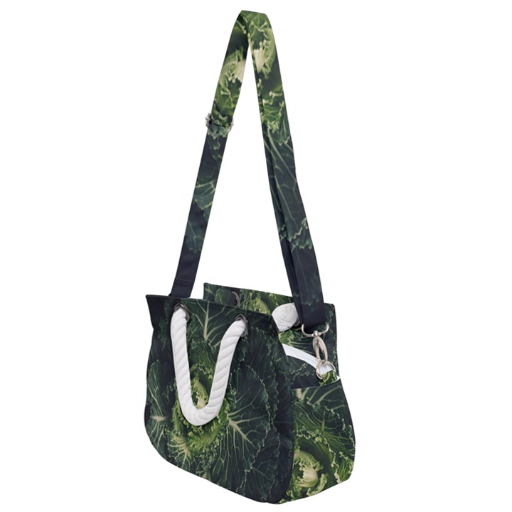 Plant Leaf Flower Green Produce Vegetable Botany Flora Cabbage Macro Photography Flowering Plant Rope Handles Shoulder Strap Bag