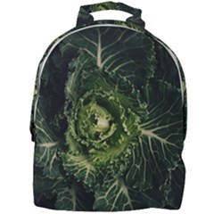 Plant Leaf Flower Green Produce Vegetable Botany Flora Cabbage Macro Photography Flowering Plant Mini Full Print Backpack by Vaneshart