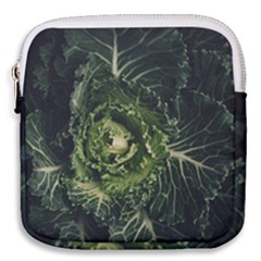 Plant Leaf Flower Green Produce Vegetable Botany Flora Cabbage Macro Photography Flowering Plant Mini Square Pouch by Vaneshart