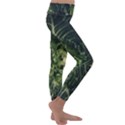 Plant Leaf Flower Green Produce Vegetable Botany Flora Cabbage Macro Photography Flowering Plant Kids  Lightweight Velour Classic Yoga Leggings View3