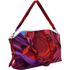 Flower Purple Petal Red Color Pink Hdr Magenta Lowerantelopecanyon Antelopecanyon Macro Photography Canvas Crossbody Bag by Vaneshart