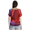 Flower Purple Petal Red Color Pink Hdr Magenta Lowerantelopecanyon Antelopecanyon Macro Photography V-Neck Flutter Sleeve Top View2