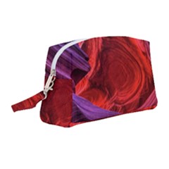 Flower Purple Petal Red Color Pink Hdr Magenta Lowerantelopecanyon Antelopecanyon Macro Photography Wristlet Pouch Bag (medium) by Vaneshart