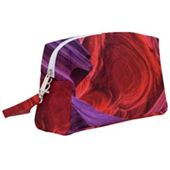 Flower Purple Petal Red Color Pink Hdr Magenta Lowerantelopecanyon Antelopecanyon Macro Photography Wristlet Pouch Bag (large) by Vaneshart