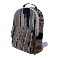 Abstract Pattern Flap Pocket Backpack (large) by Vaneshart