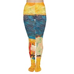 Abstract Painting Acrylic Paint Art Artistic Background Tights by Vaneshart