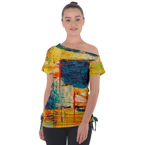 Abstract Painting Acrylic Paint Art Artistic Background Tie-up Tee by Vaneshart