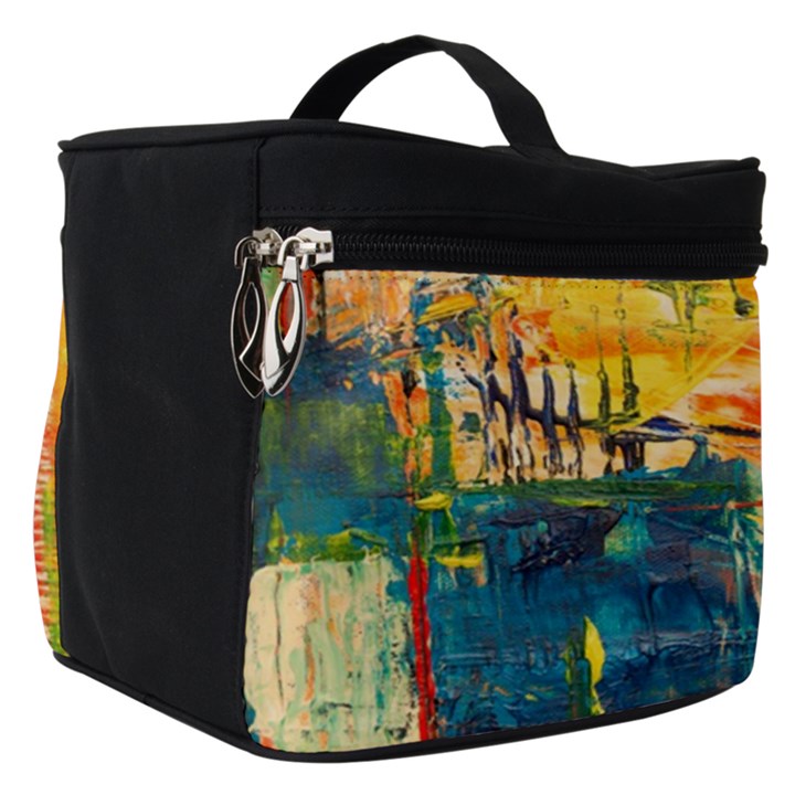 Abstract Painting Acrylic Paint Art Artistic Background Make Up Travel Bag (Small)