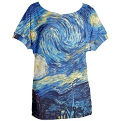 Starry Night Women s Oversized Tee by Vaneshart