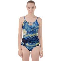 Starry Night Cut Out Top Tankini Set by Vaneshart