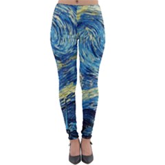 Starry Night Lightweight Velour Leggings by Vaneshart