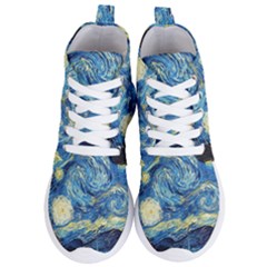 Starry Night Women s Lightweight High Top Sneakers by Vaneshart