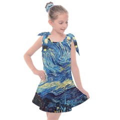 Starry Night Kids  Tie Up Tunic Dress by Vaneshart