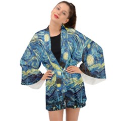 Starry Night Long Sleeve Kimono