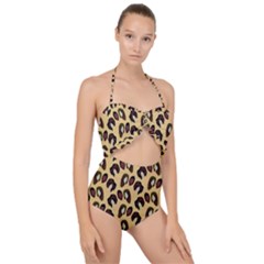 It’s Wild  Scallop Top Cut Out Swimsuit by VeataAtticus