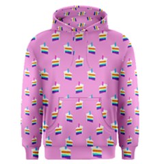 Rainbow Birthday Cake Pattern2 Men s Pullover Hoodie by bloomingvinedesign