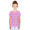 Rainbow birthday cake pattern2 Kids  One Piece Tee View1