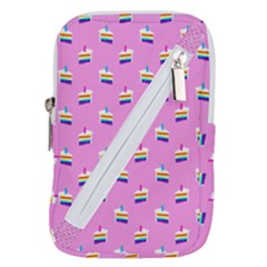 Rainbow Birthday Cake Pattern2 Belt Pouch Bag (small)