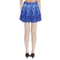 Blurred Star Snow Christmas Spark Pleated Mini Skirt View2