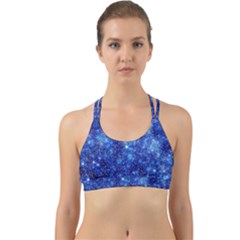 Blurred Star Snow Christmas Spark Back Web Sports Bra by HermanTelo